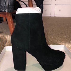 Black Suede Steve Madden Booties